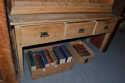 Lot 797 - Pine dresser and rack