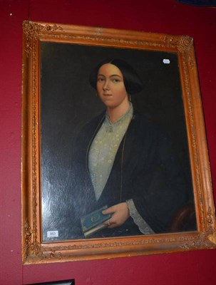 Lot 853 - A 19th century English school portrait of a lady 79x59 cm