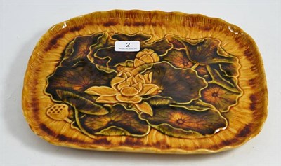 Lot 2 - A Linthorpe Christopher dresser lily tray, numbered 441