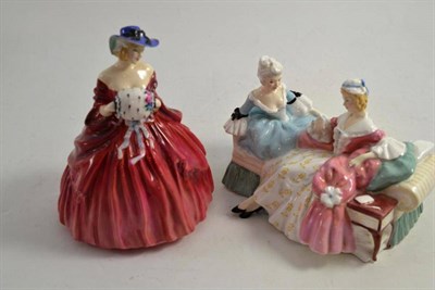 Lot 147 - Two Royal Doulton figures, Genevieve HN1962 and The Love Letter HN1957 (2)