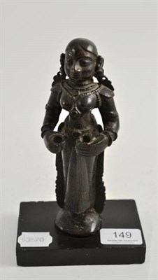 Lot 149 - An Indian bronze Hindu deity, 19th century or earlier