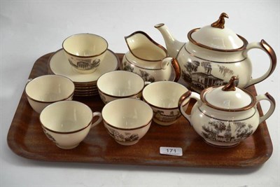Lot 171 - A Lenox Architects' tea set including teapot, sucrier and cream jug