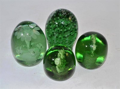 Lot 200 - Four Victorian glass dumps