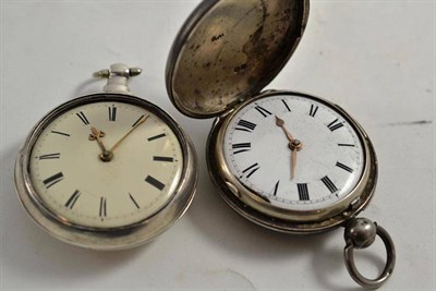 Lot 228 - Two Georgian fusee pocket watches