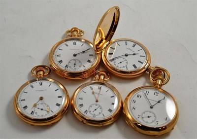 Lot 250 - Five plated pocket watches