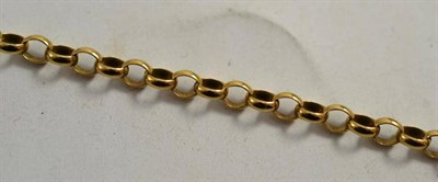 Lot 260 - A gold chain and clasp