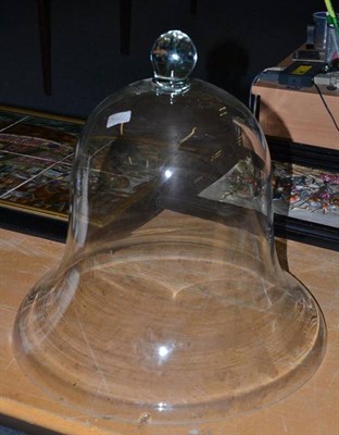 Lot 302 - A large glass cloche