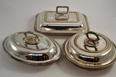 Lot 311 - Three plated entree dishes