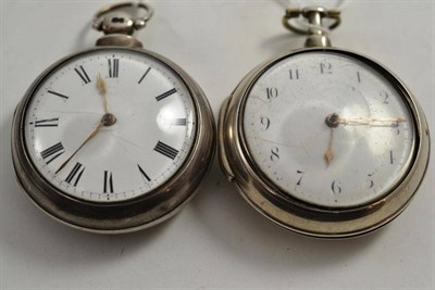 Lot 347 - Two verge pocket watches