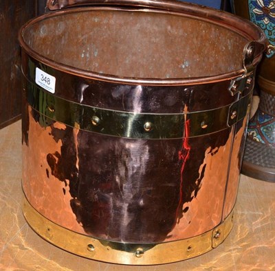 Lot 348 - Copper bucket