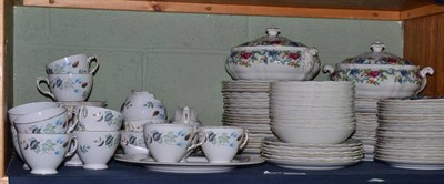 Lot 370 - A Royal Doulton/Royal Albert Flanders/Victoria part dinner service and a Colclough tea service