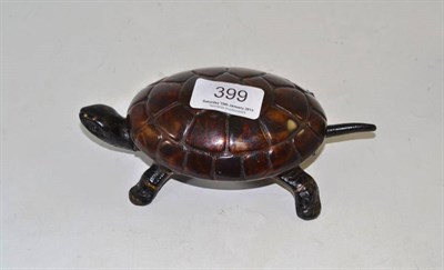 Lot 399 - Table bell in the form of a tortoise