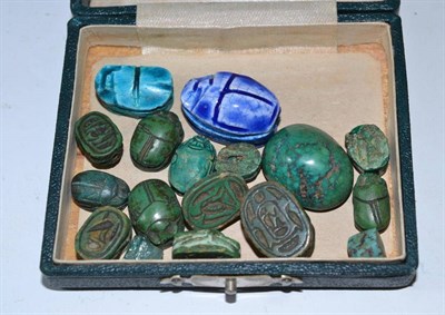 Lot 406 - Assorted scarab beetle beads