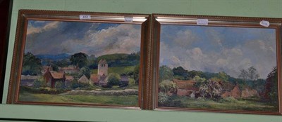 Lot 432 - Pair of oil paintings by Frank Ormrod (1896-1988), landscapes