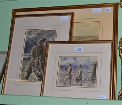 Lot 435 - Three framed George Anderson Short paintings of hunting scenes