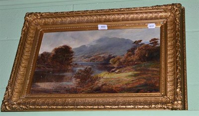 Lot 450 - Oil painting by J W Weir, landscape