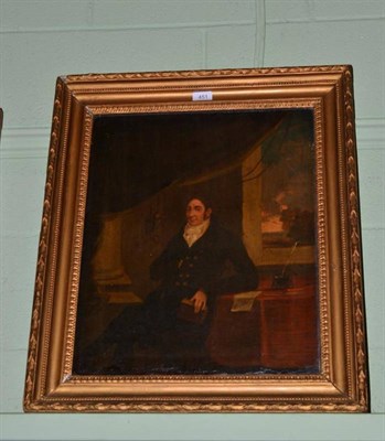 Lot 451 - English School, early 19th century - portrait of a gentleman, oil on canvas