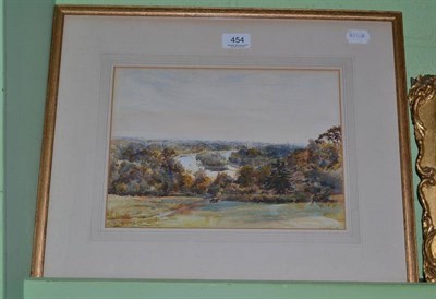 Lot 454 - J.W Topham Vinsall, 'The Thames from Richmond Terrace', watercolour