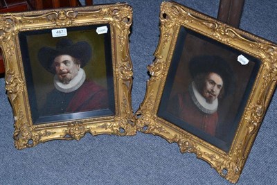 Lot 467 - Lajos Koloszvary pair of oils of cavalier's (Hungarian)