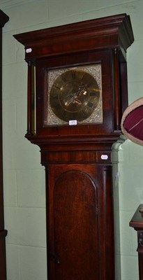 Lot 479 - An 18th century oak and mahogany long case clock with brass dial signed M.Henderson, Penrith,...