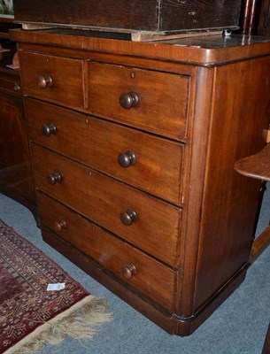 Lot 508 - A Victorian mahogany four height chest