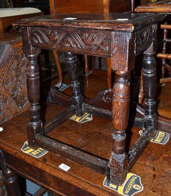 Lot 530 - 18th century oak joint stool