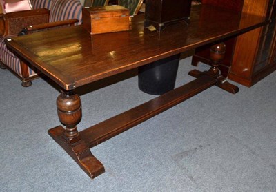 Lot 540 - A 17th century style small oak refectory table