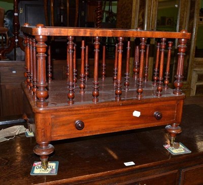 Lot 577 - A Victorian mahogany music Canterbury