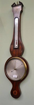 Lot 614 - 19th century wheel barometer