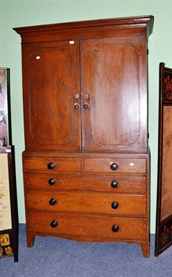 Lot 620 - A Victorian grained pine housekeepers' cupboard