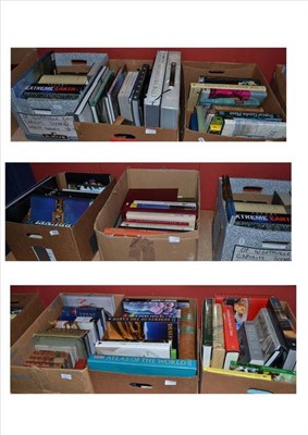 Lot 654 - A quantity of books in eleven boxes