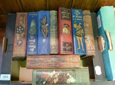 Lot 684 - Three boxes of Henty novels