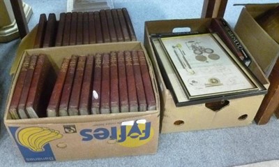 Lot 745 - A collection of books including a quantity of horology books and a box of 78's (11 boxes)