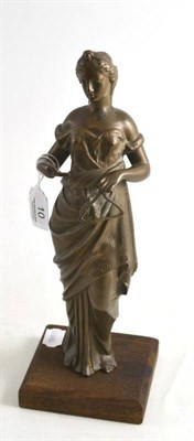 Lot 10 - Bronze classical maiden