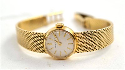 Lot 51 - A 9ct gold lady's wristwatch signed Certina