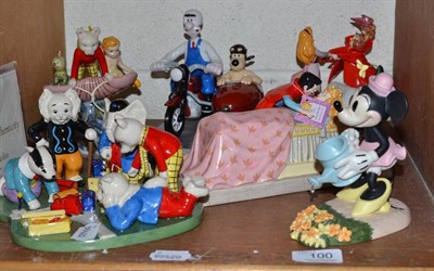 Lot 100 - Two Disney Royal Doulton Sleeping Beauty groups, 'Loves First Kiss', 'Woodland Waltz', Ruperts...