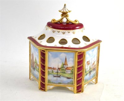 Lot 111 - Royal Worcester 200th Anniversary Collection Chamberlain Crocus pot, certificate and case