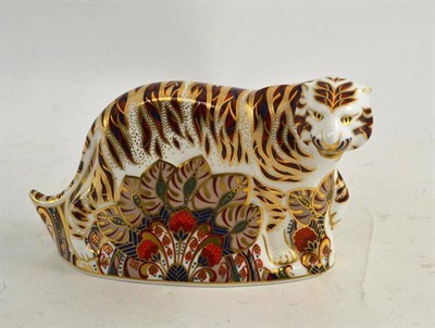 Lot 123 - Royal Crown Derby figure of a Bengal Tiger (boxed)