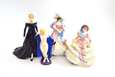 Lot 133 - Royal Doulton figure Diana Princess of Wales, Hannah, Archive Collection The Bather and...