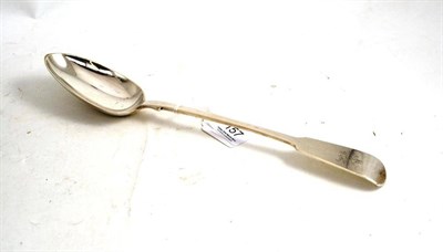 Lot 157 - A fiddle pattern silver basting spoon
