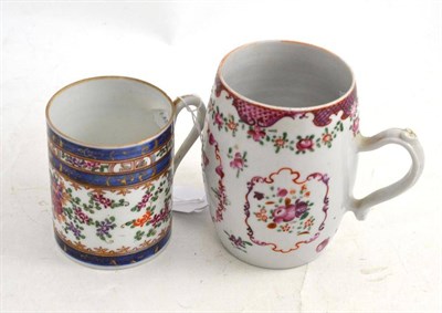 Lot 207 - A Chinese famille rose mug and a Samson mug