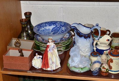 Lot 232 - Quantity of assorted china, Royal Doulton Bess figures, HN2002 and fair lady HN3216, quantity...