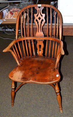 Lot 675 - A Windsor armchair