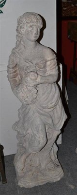 Lot 804 - Garden statue of a maiden