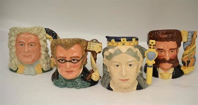 Lot 13 - Four assorted Royal Doulton character jugs