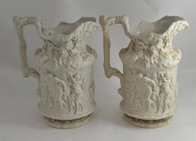 Lot 29 - Two Parian jugs (a.f.)