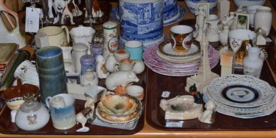 Lot 40 - Three trays of miniature crested ware and souvenir ware