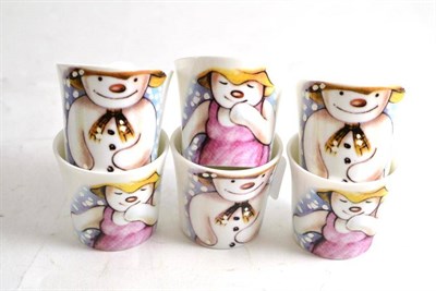 Lot 73 - Set of six Royal Doulton Snowman egg cups