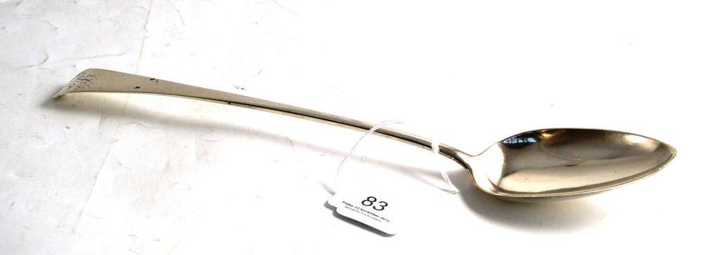 Lot 83 - A Georgian basting spoon