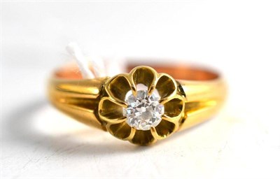Lot 86 - An old cut solitaire ring